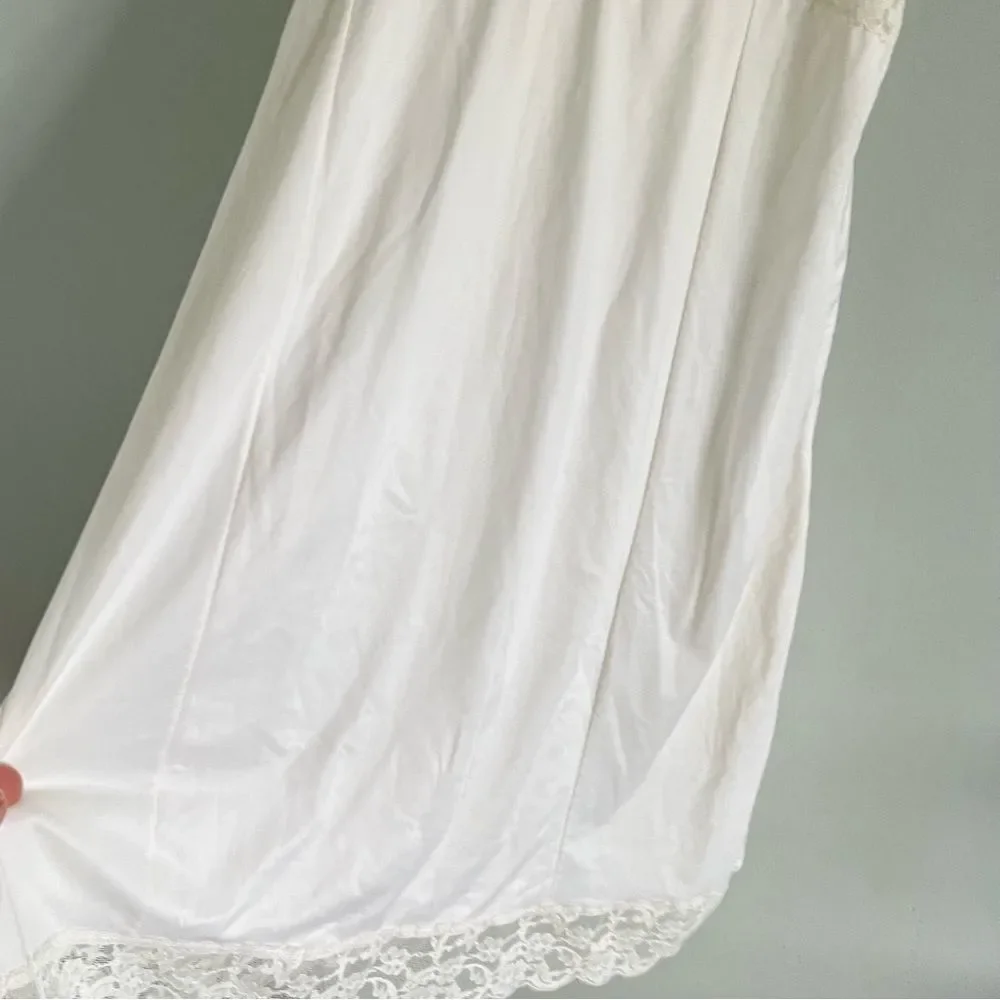 Vintage Satin Lace Slip Dress - Picture 3 of 9